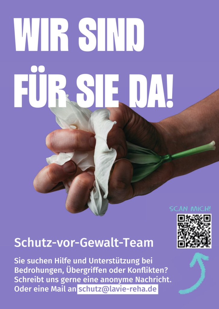 Plakat zu Schutz vor Gewalt